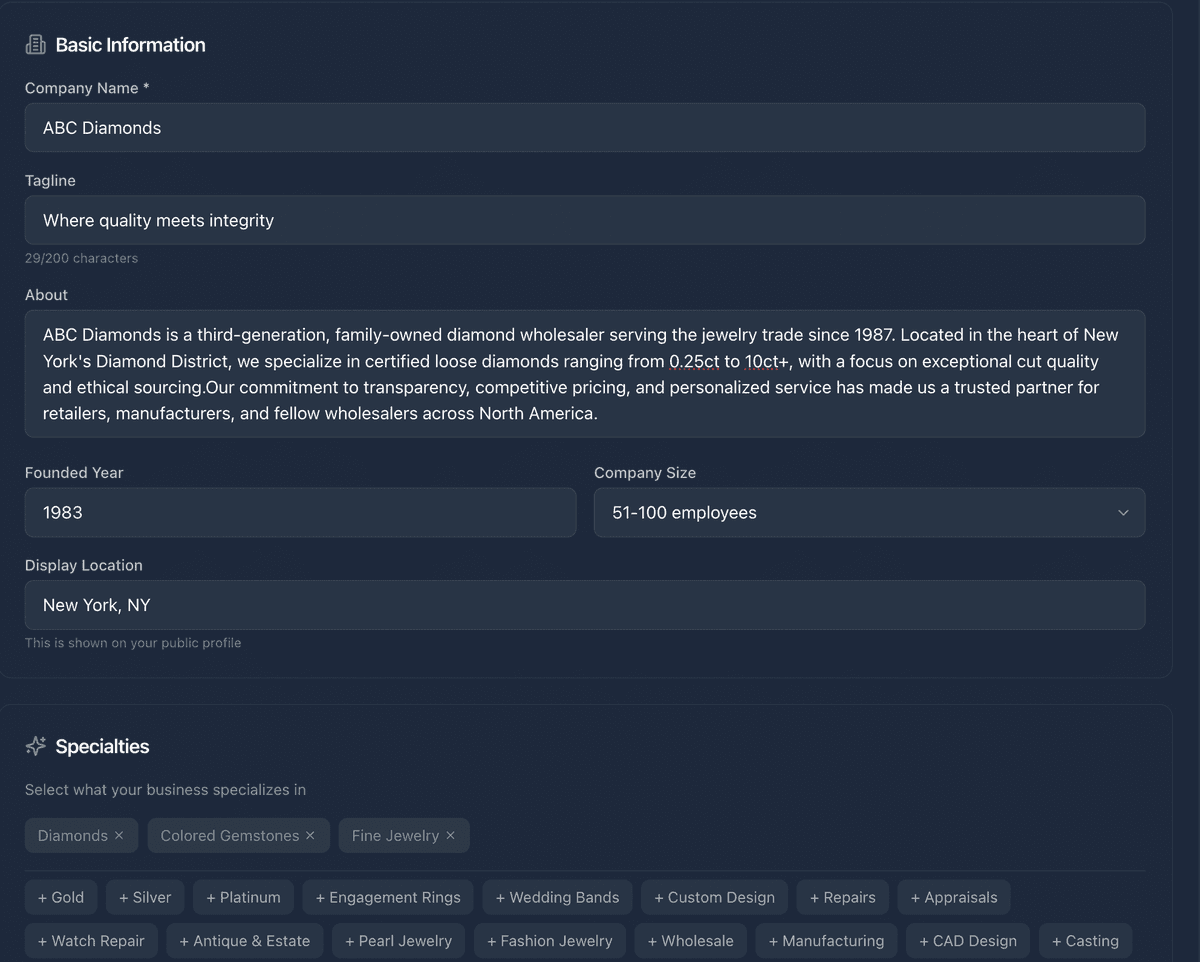 Company Profiles